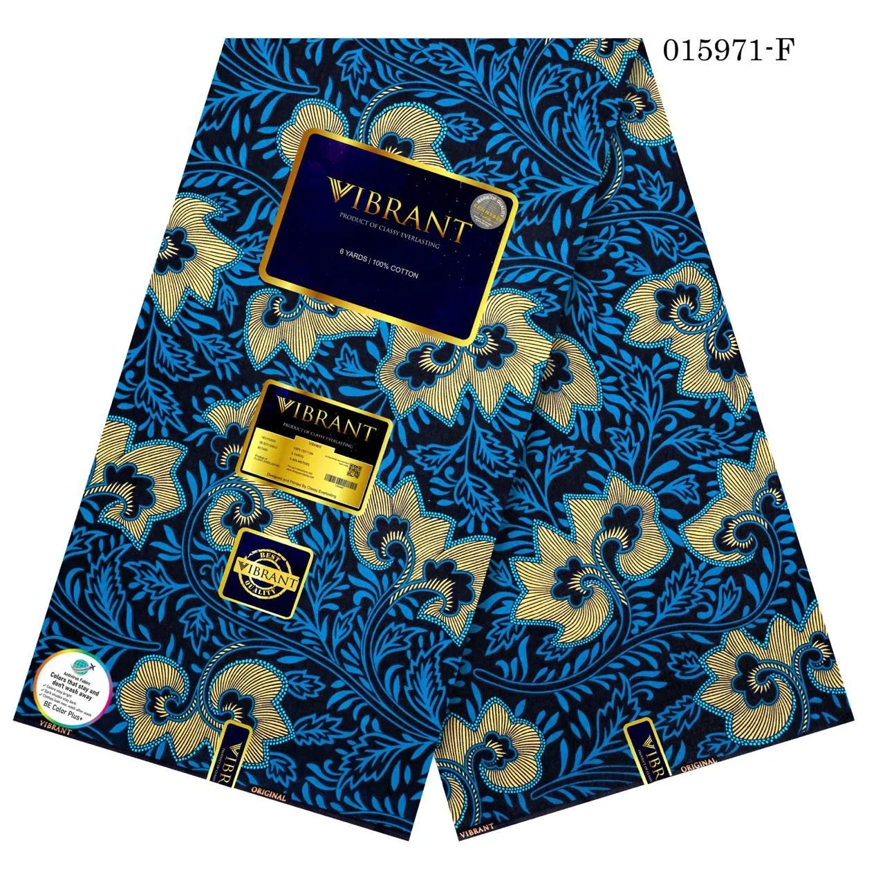 _100% Genuine African Fabric (100% Cotton, Stylish, Sophisticated, Long-lasting)