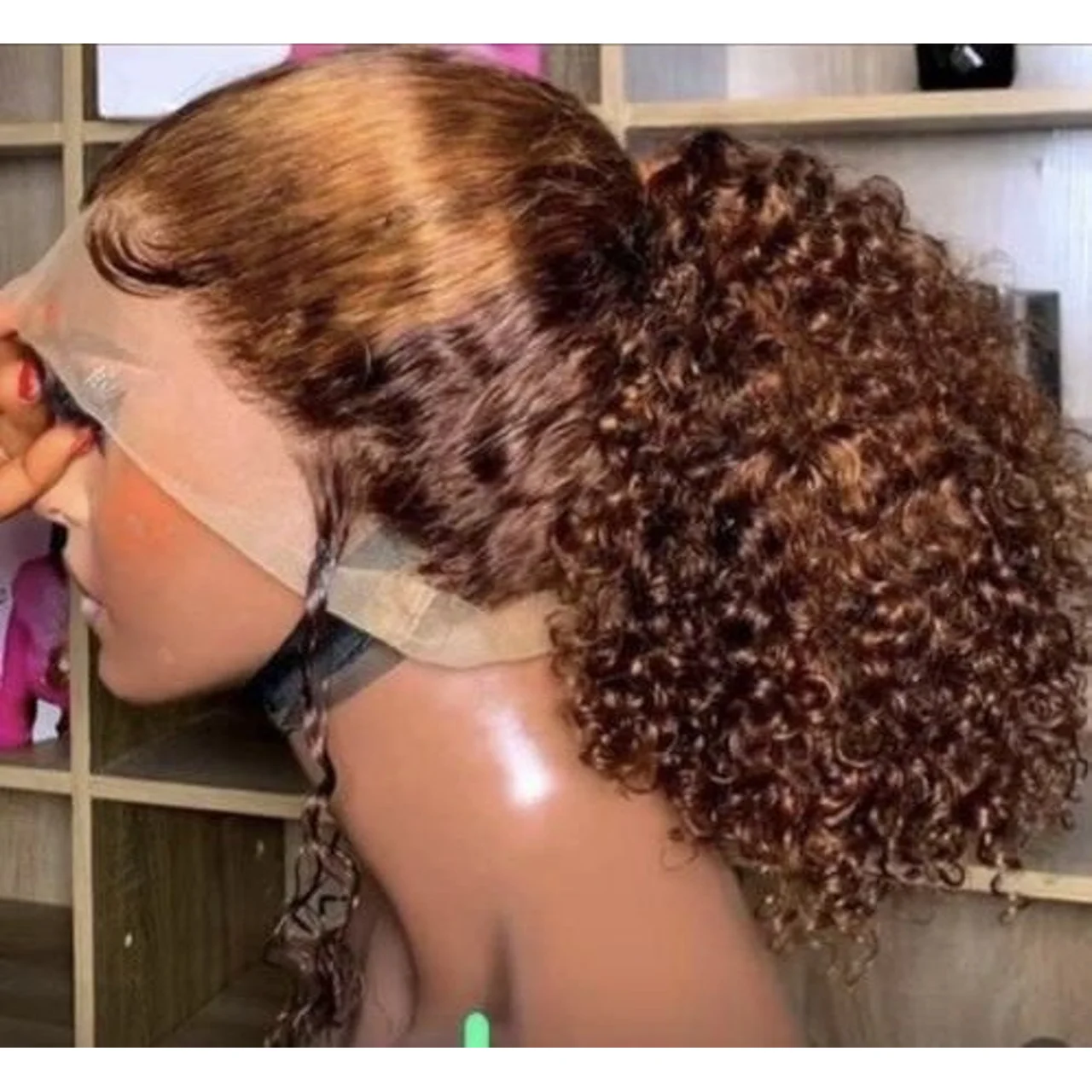 _14-Inch SDD Full Frontal Piano Pixie Curls Wig (Chic, Long-Lasting Curls, Trendy, Resilient, Stylish)
