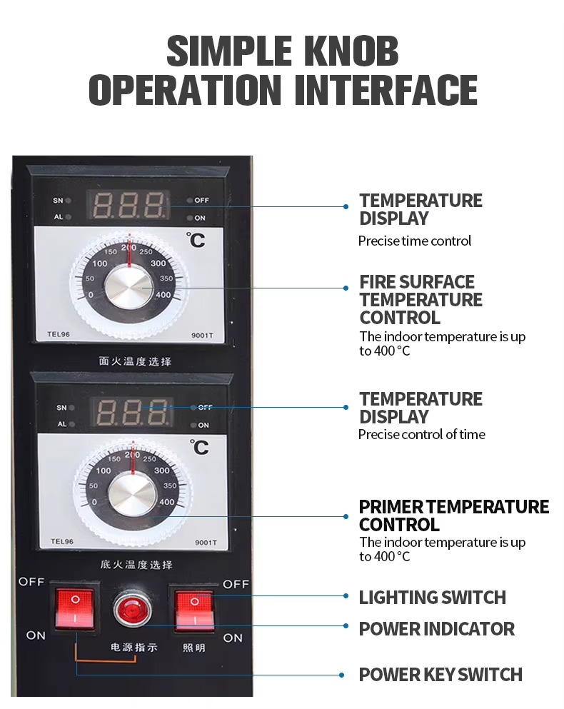 4 Decks 16 Trays Commercial  / Industrial Gas Oven