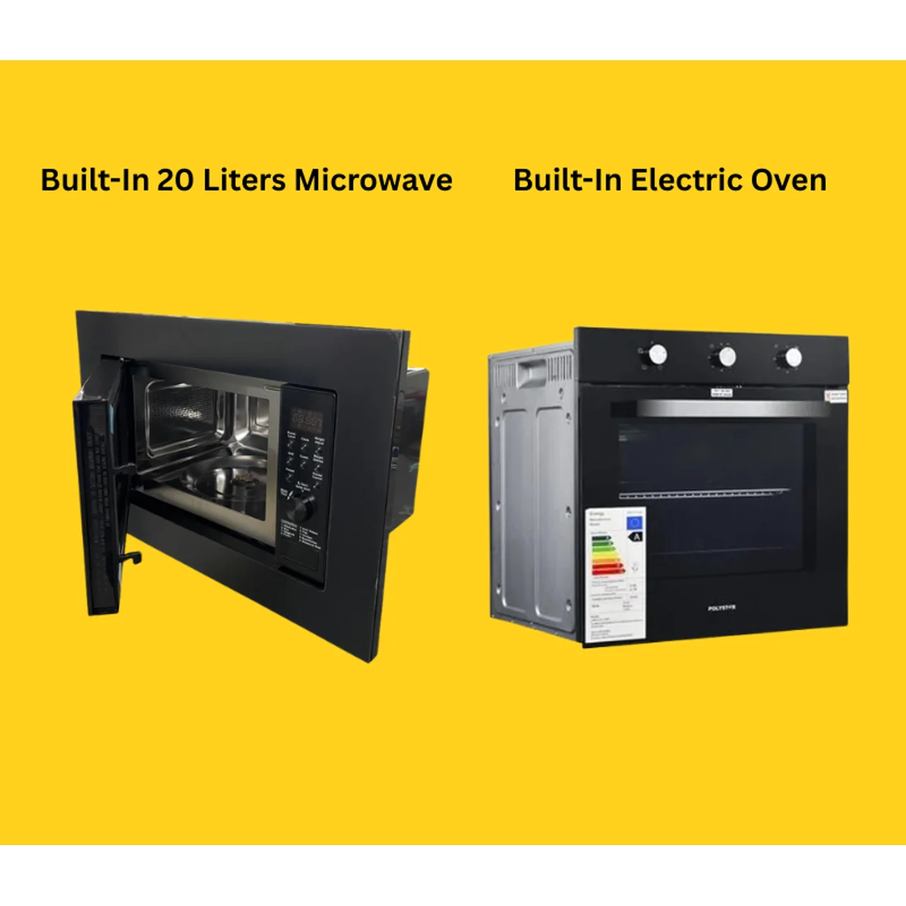 _20 Liters Built-In Microwave & Built-In Electric Oven Combo Set