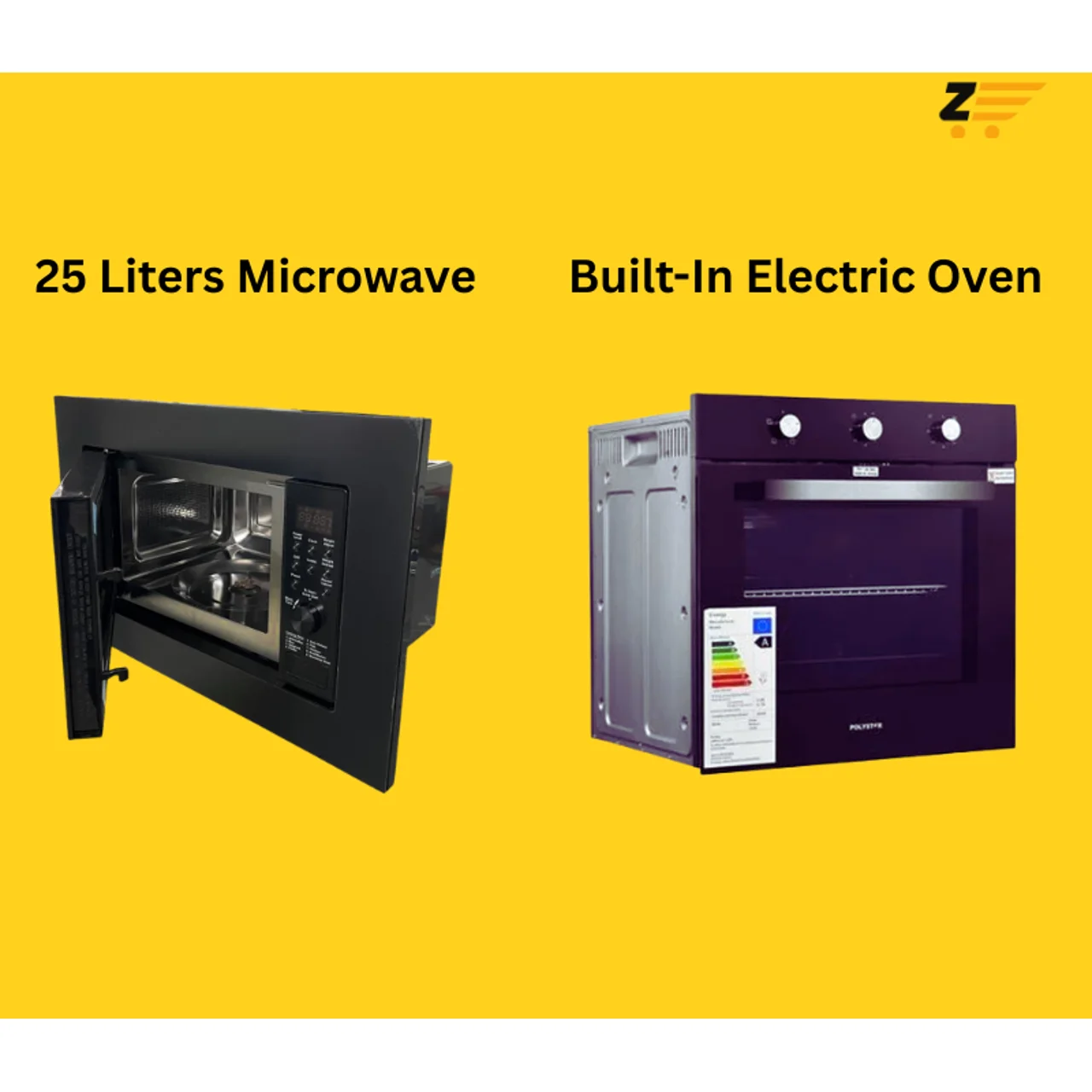 _25 Liters Built-In Microwave & Built-In Electric Oven Combo Set