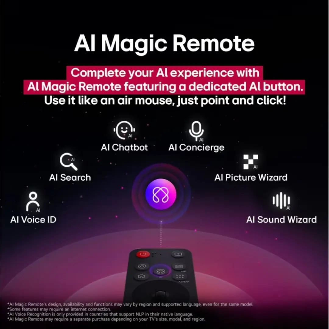 LG 77 Inches Dolby Vision OLED 4K Smart TV With AI Magic Remote | TV77C56LA