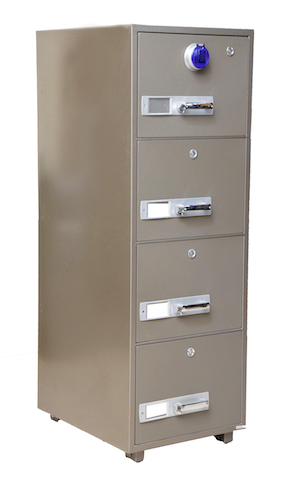 Gubabi Fireproof Security Filing Safe With 4 Drawers