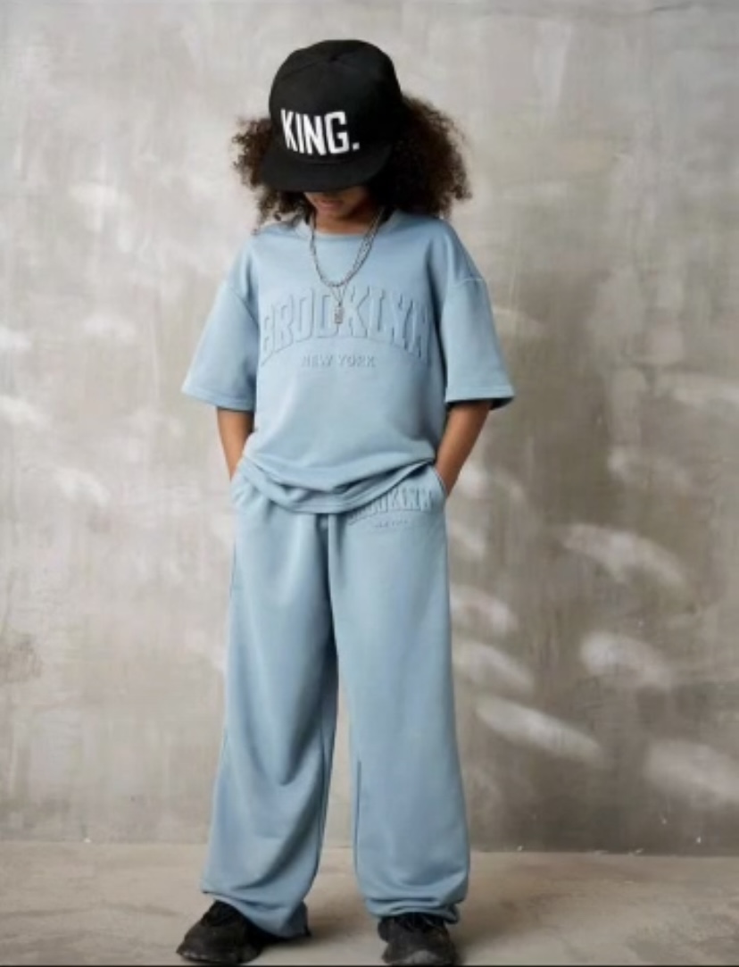 Two-Piece Girls' Outfit: Trousers and Blouse (Chic, Sturdy, Fashion-Forward, Sophisticated, Stylish)