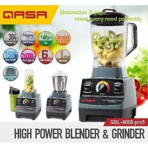 Qasa 1500W Powerful Blender With Grinder | QBL-8008 Pro 5