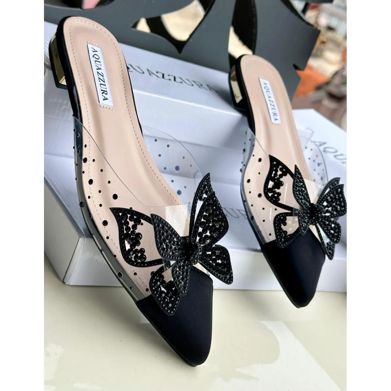 _Aquazura Women's Slippers (Chic, Stylish, Long-lasting, Sophisticated)