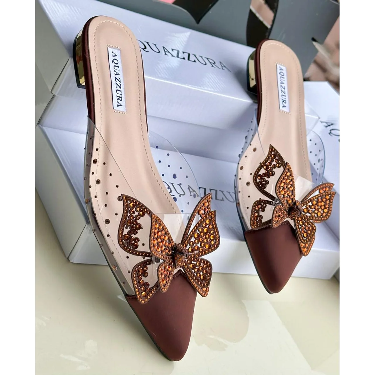 _Aquazura Women's Slippers (Chic, Stylish, Long-lasting, Sophisticated)