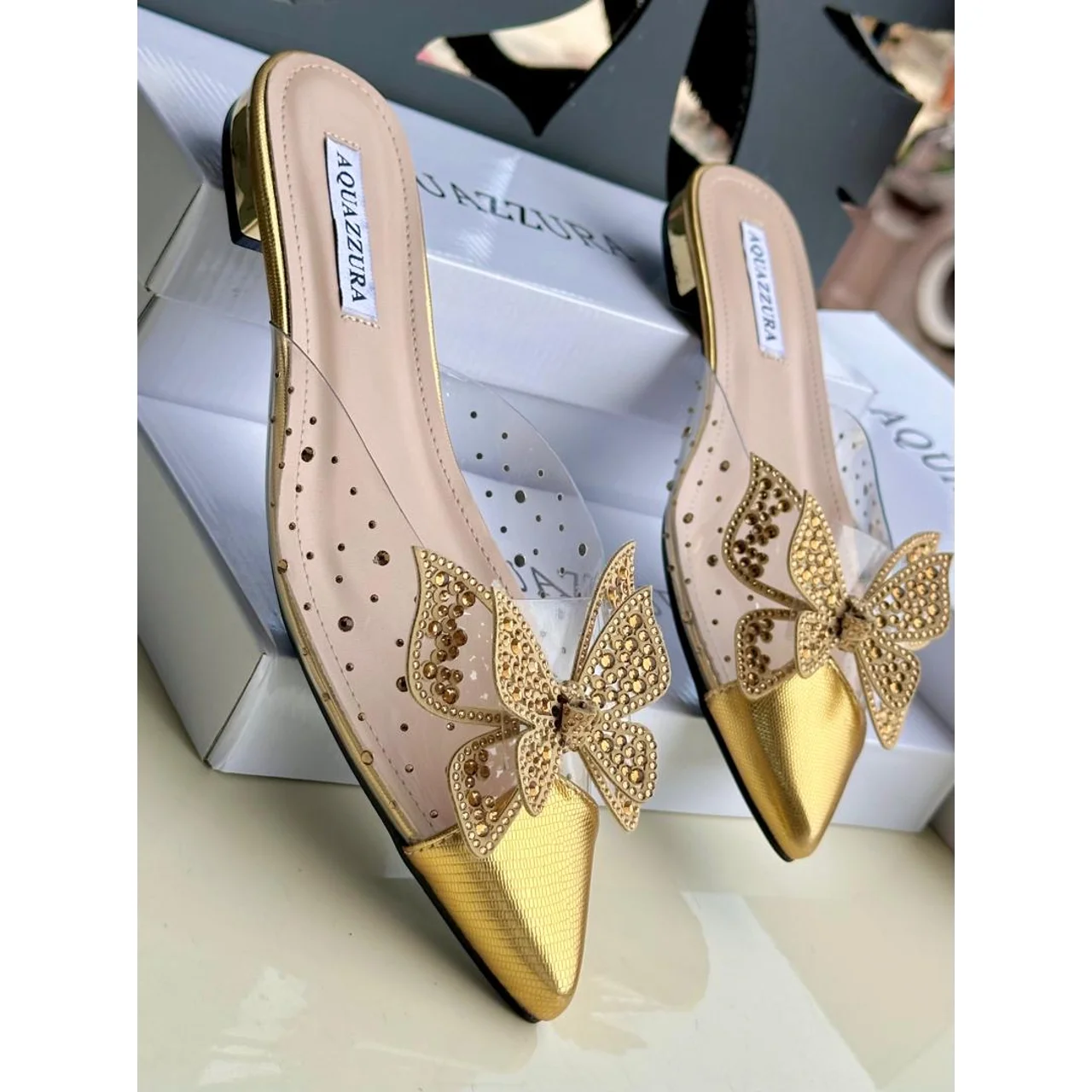 _Aquazura Women's Slippers (Chic, Stylish, Long-lasting, Sophisticated)