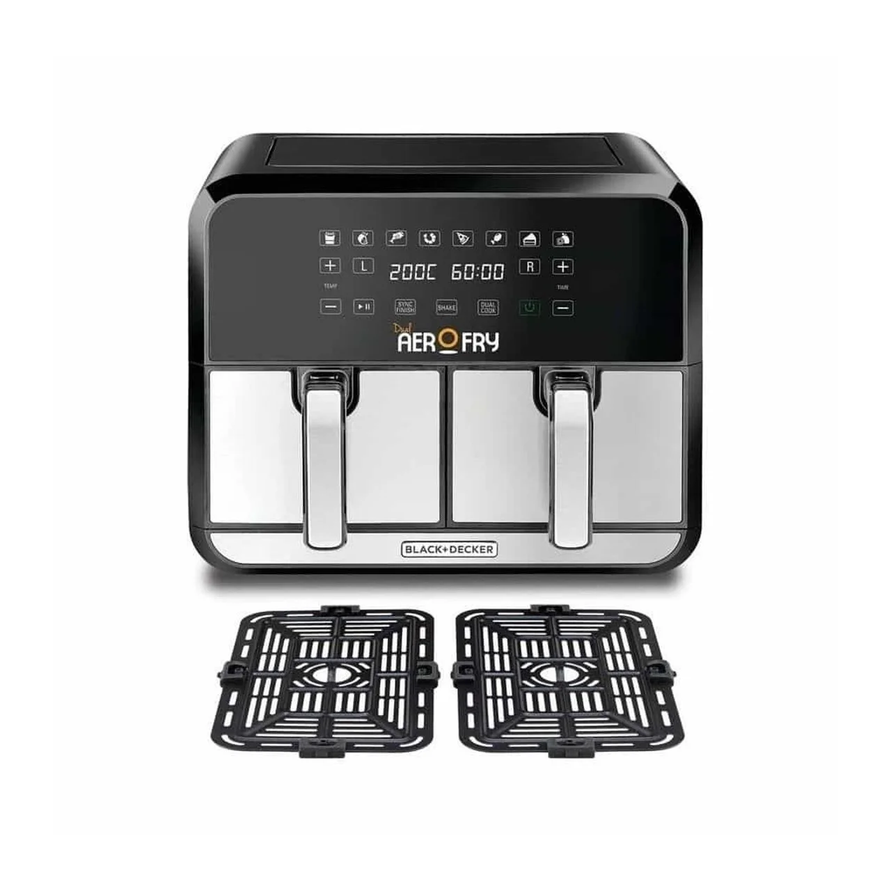 _BLACK+DECKER 8L Digital Dual Zone Aerofry Air Fryer – 1700W (DZAF1700-B5)