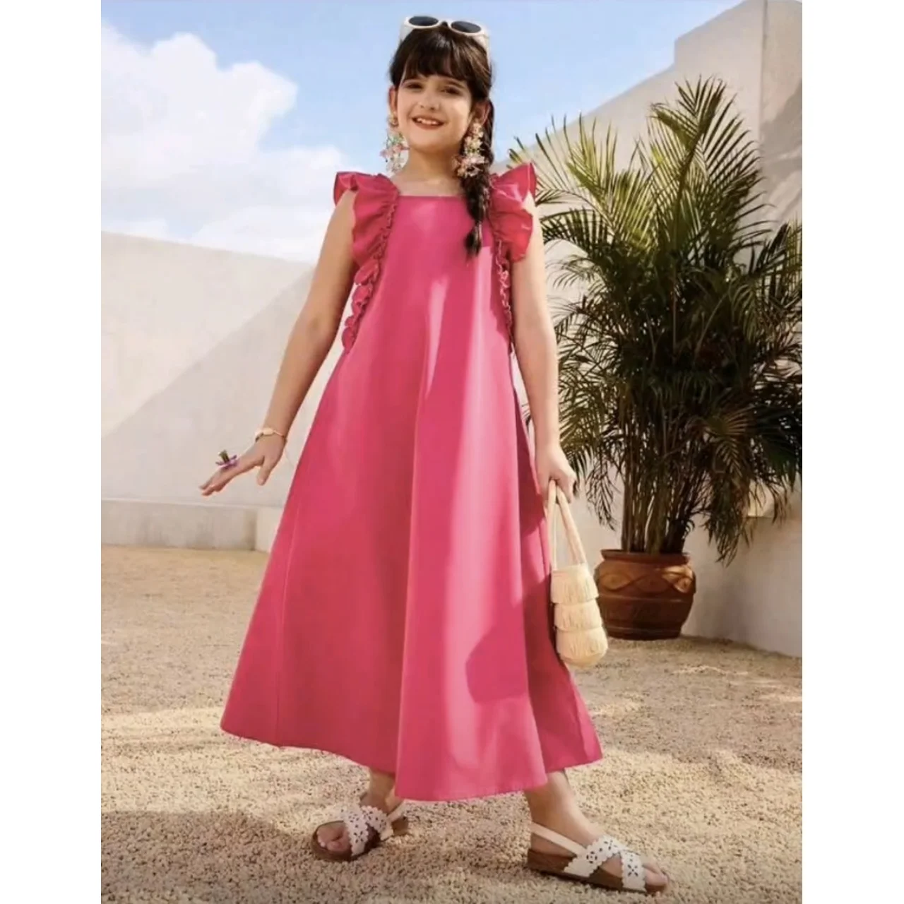 _Charming Dress for Girls (Durable, Stylish, Fashionable, Elegant, Sizes for Ages 10, 11, and 12)