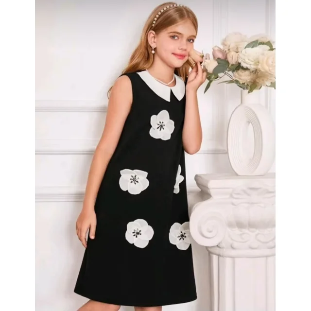 _Charming Girls' Dress (Sturdy, Trendy, Chic, Elegant)