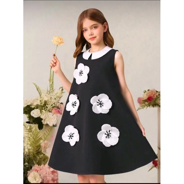 _Charming Girls' Dress (Sturdy, Trendy, Chic, Elegant)
