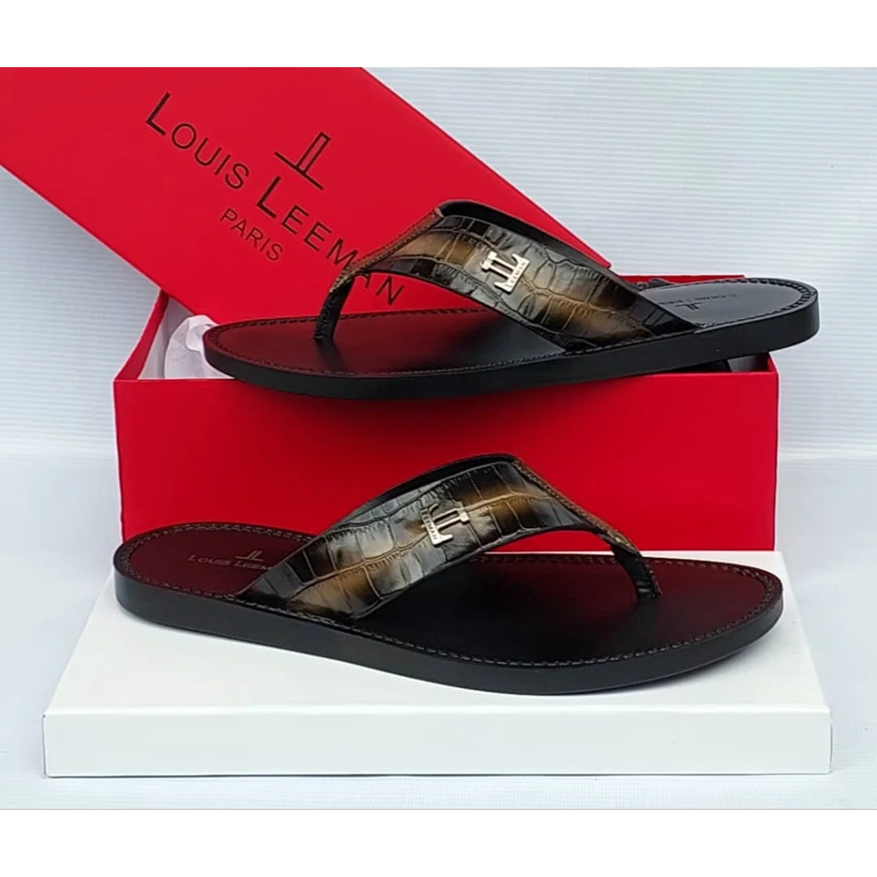 _Charming Men's Slippers (Durable, High-Quality Leather, Stylish, Elegant)