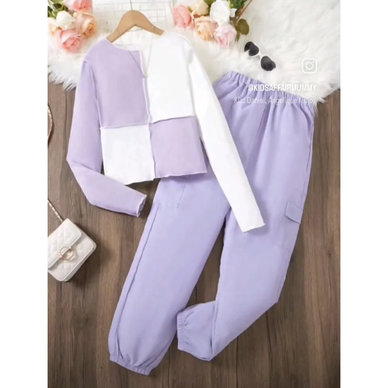 _Chic 2-Piece Sets for Teen Girls (Top and Trousers) - Elegant, Classy, Stylish, Trendy, Durable (Sizes for Ages 13-16)