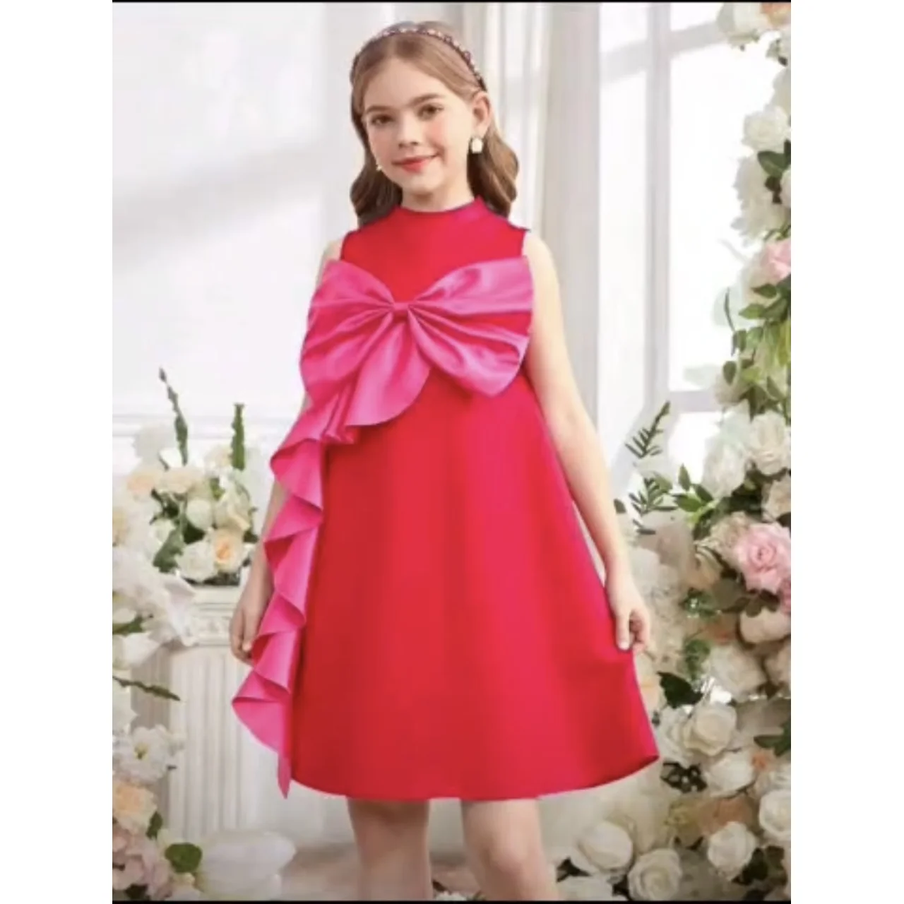 _Chic Girls' Dress (Eye-Catching, Sophisticated, Trendy, Long-lasting)