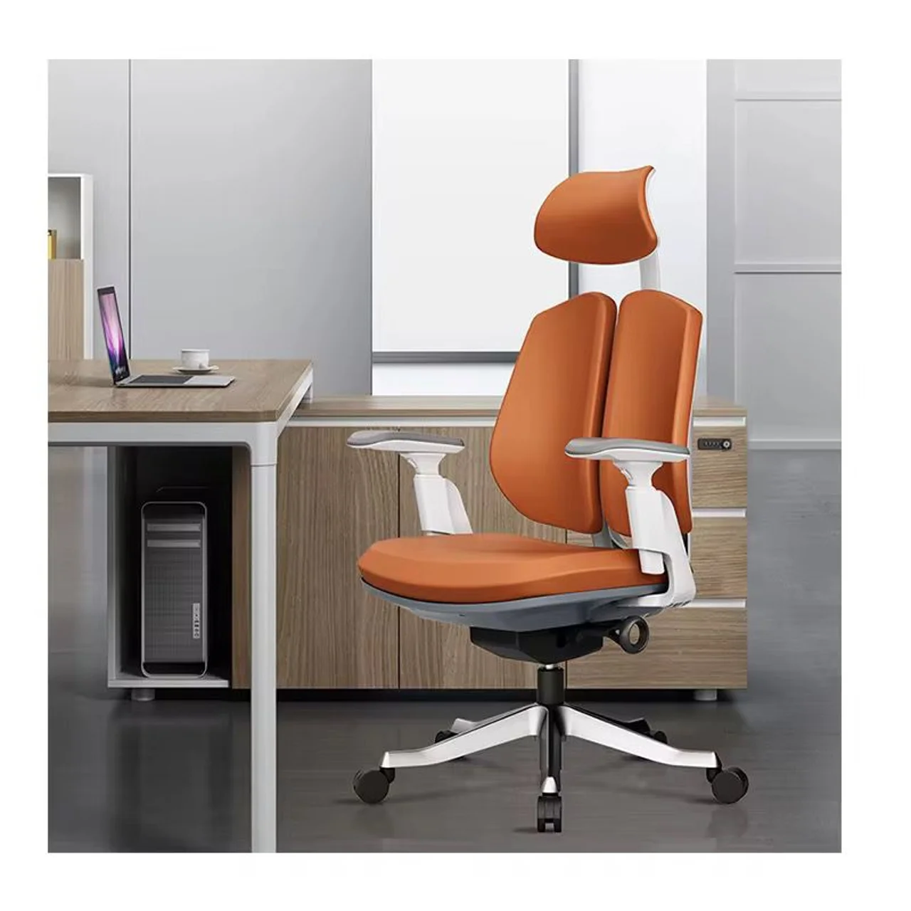 _Ergonomic Executive  Office Chair - Orange