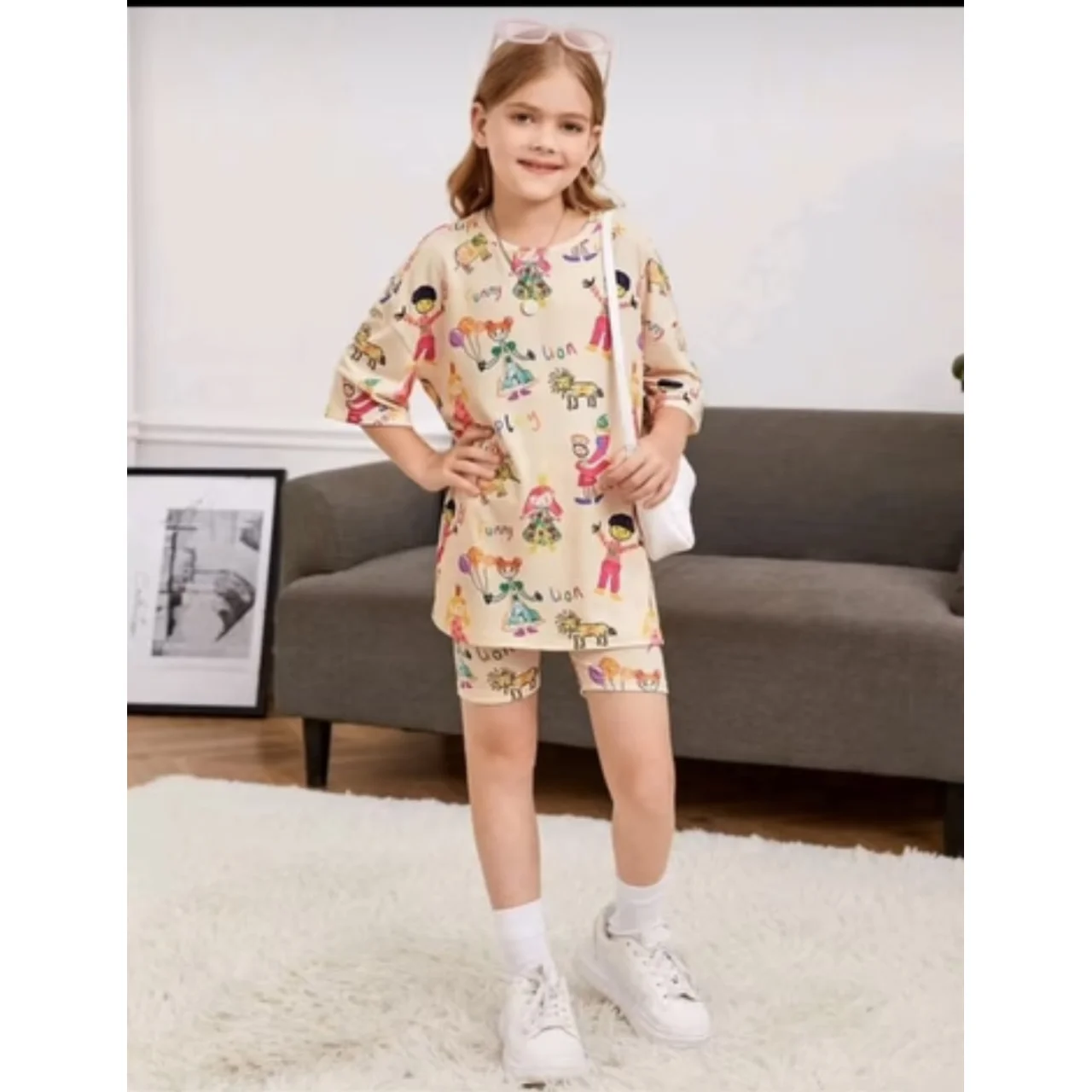 _Girls' 2-Piece Blouse and Shirt Set (Stylish, Durable, Elegant)