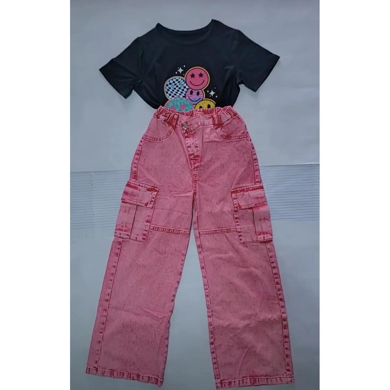 _Girl's Two-Piece Trouser and Blouse Set (Chic, Sophisticated, Elegant, Durable, Trendy)