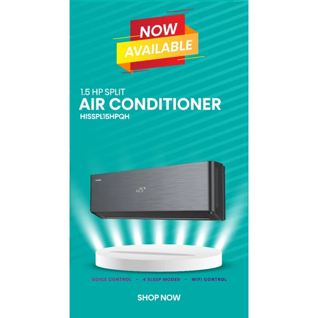 _Hisense 1.5Hp Split Inverter Air Conditioner Black | HISSPL15HPQH