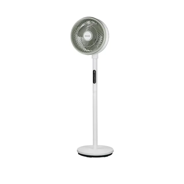 _Hisense 2-in-1 Adjustable Circulation Fan | Model HISFAN349SW (Height Adjustable, 4-Speed Turbo, White, with Remote Control)_Hisense 35W  2 In 1 Adjustable Circulation Standing Fan | HISFAN349SW