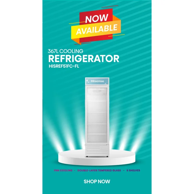 _Hisense 367L Showcase Refrigerator | Hisref51FC-FL