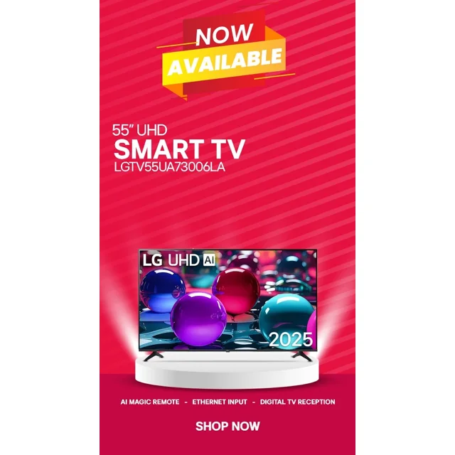 _LG 55 Inch UHD 4K HDR Pro WebOS Smart Television | TV 55 UA73006LA