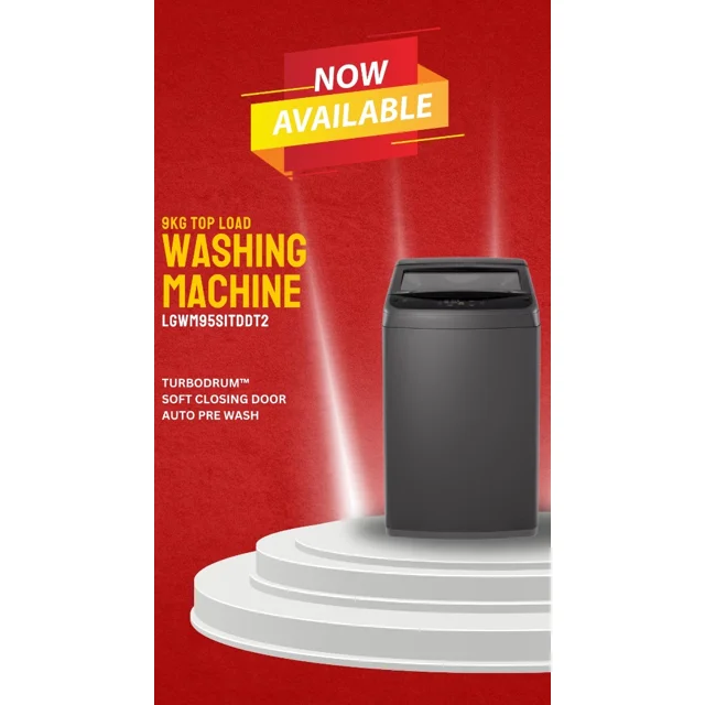 _LG 9KG Automatic Top Load Washing Machine with Smart Inverter | LGWM95S1TDDT2