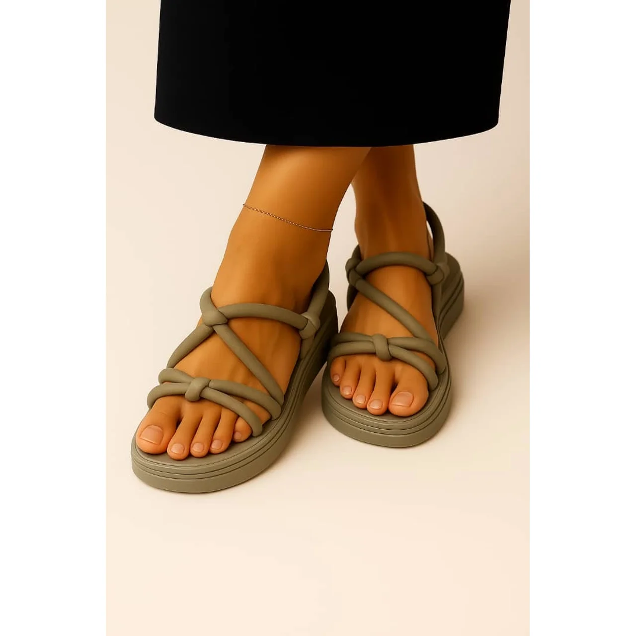 _Long-lasting Women's Sandal (Sturdy, Trendy, Chic, Sophisticated)
