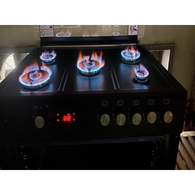 _Maxi 5 Burner 60x90cm Black Standing Gas Cooker | 6090FK963DBB