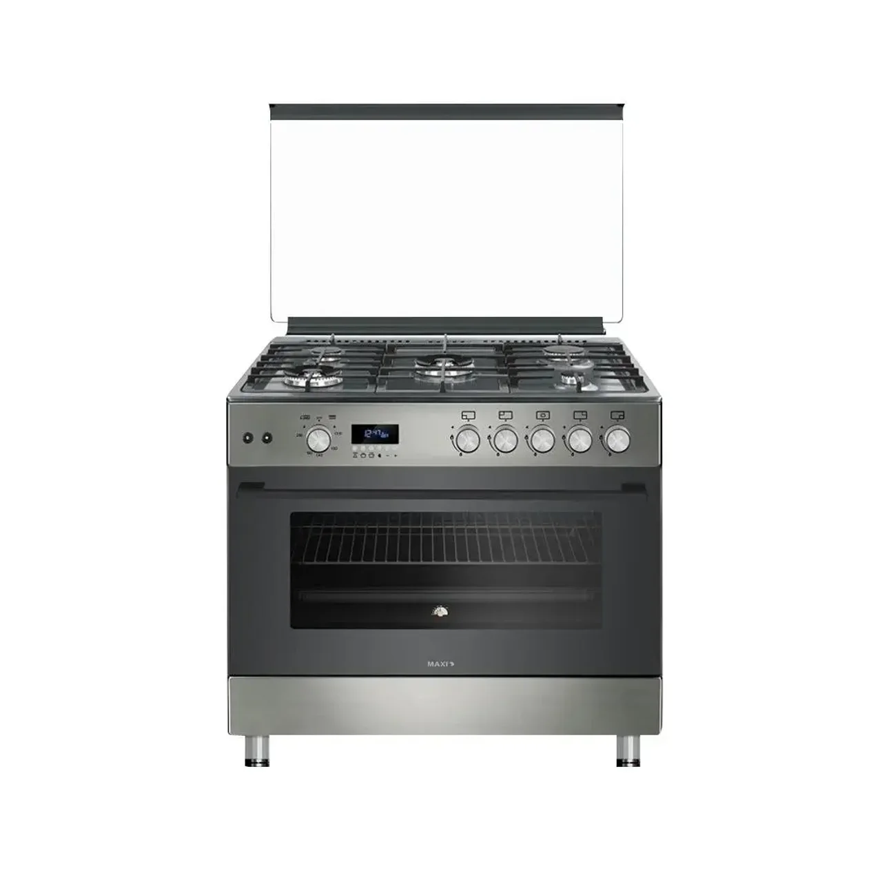 _Maxi 5 Burner Standing Gas Cooker 60x90 CM Shine Line Grey | FK962DGD