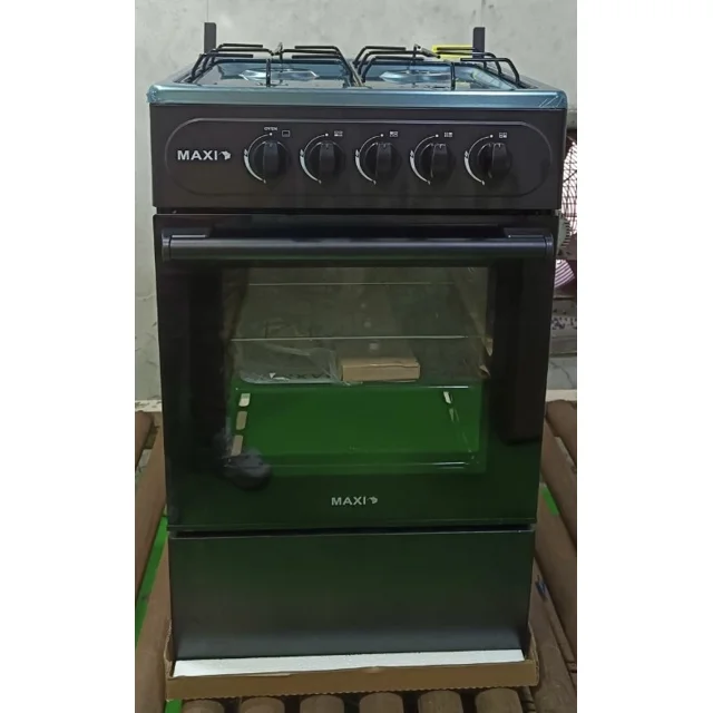 _Maxi 50*50 4 Burner Gas Cooker Black | MAXI ST50MG4G011