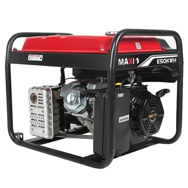 None_MAXI 6.2kva 100% Copper Key Starter Generator with Wheels | MAXIGEN EK50