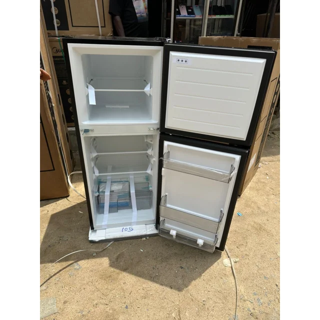 _Midea 135L Double Door Top Mount Black Refrigerator | MDR187