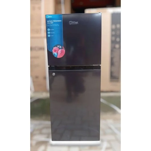 _Midea 135L Double Door Top Mount Black Refrigerator | MDR187