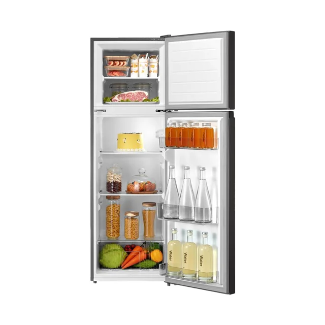 _Midea 173L Black Double Door Top Mount Refrigerator | MDR237
