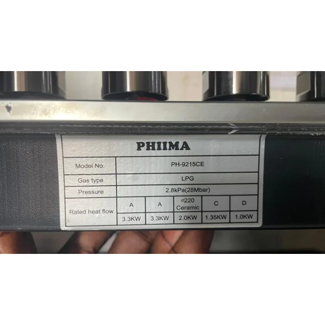 _PHIIMA 4 Gas +1 Hotplate  Inbuilt Gas Cooker | PH-9215CE