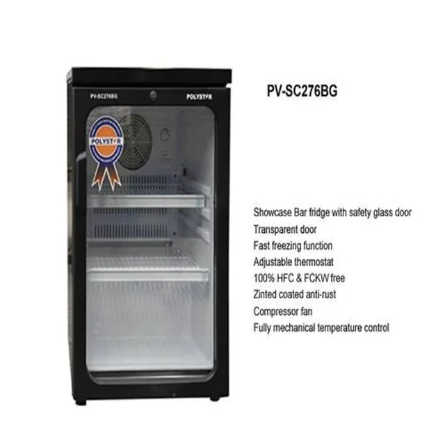 _Polystar Upright Showcase Wine Chiller Bar Fridge | PV-276BG