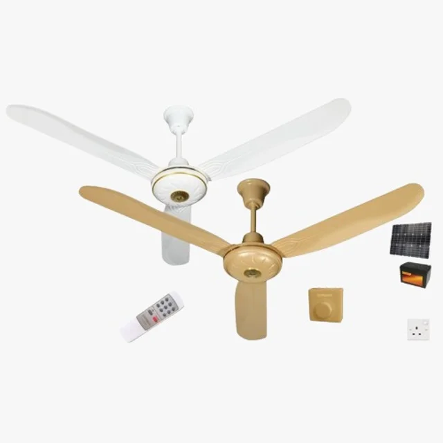 None_Qasa 56'' Ac/Dc Solar Ceiling Fan |QCF-56