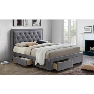 Exclusive Broadwy Leather Bed 6ft by 6ft With 4 Under Drawer