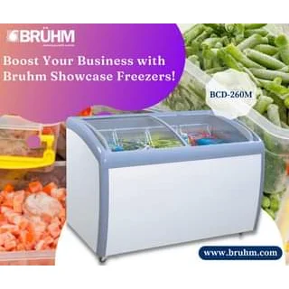Bruhm 360Liters Chest Chiller Display Ice cream Freezer | Bcd 260