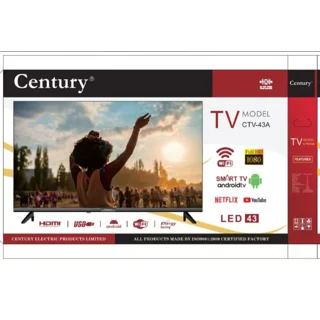 Century 43 Inch Android Smart 4k UHD Led Television |CTV-43