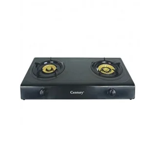 Century Double Burner Table Top Gas Cooker Black| CGS201