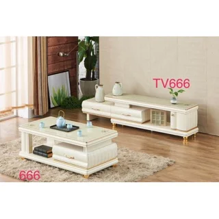 Complete Set Of Television Shelve And Center Table With Drawer
