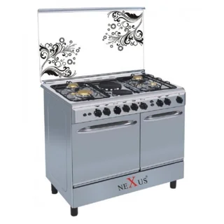 Nexus  Double Oven Electric And Gas Standing Cooker 4 Burners & 2 Hotplates