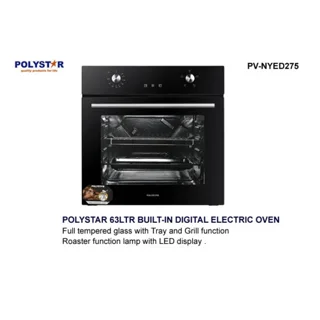 Polystar 63 Liters Inbuilt Electric Automatic Oven | Pv-NYED275