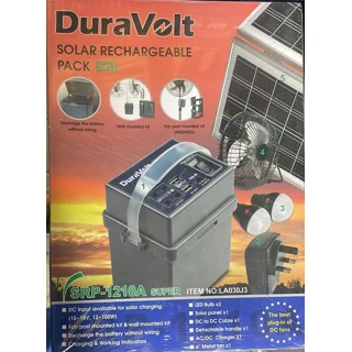 Duravolt 5 in 1 Solar Rechargeable Pack  | SRP-1210A