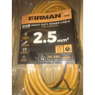 Firman Heavy Duty Power Cable 2.5mm | FPC- 2510