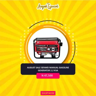 Senwei Manual Gasoline Generator 2.2 Kva | BF