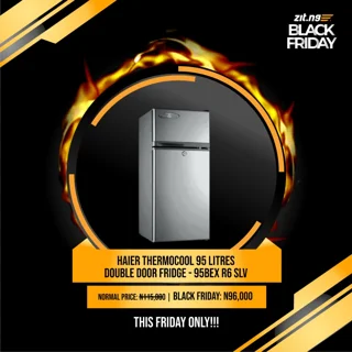 Flash Sale Haier Thermocool 95 Litres Double Door Fridge | 95BEX R6 SLV