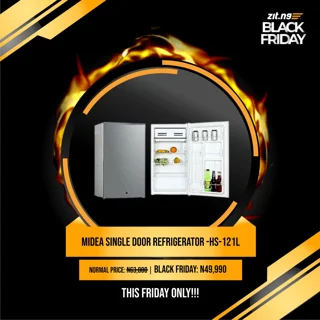 Flash Sale Midea Single Door Refrigerator | HS-121L